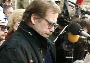 Vaclav Havel in 1989 Czech Television