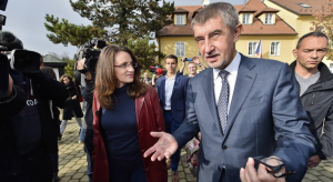 Prime Minister Andrej Babis campaigning in 2017
