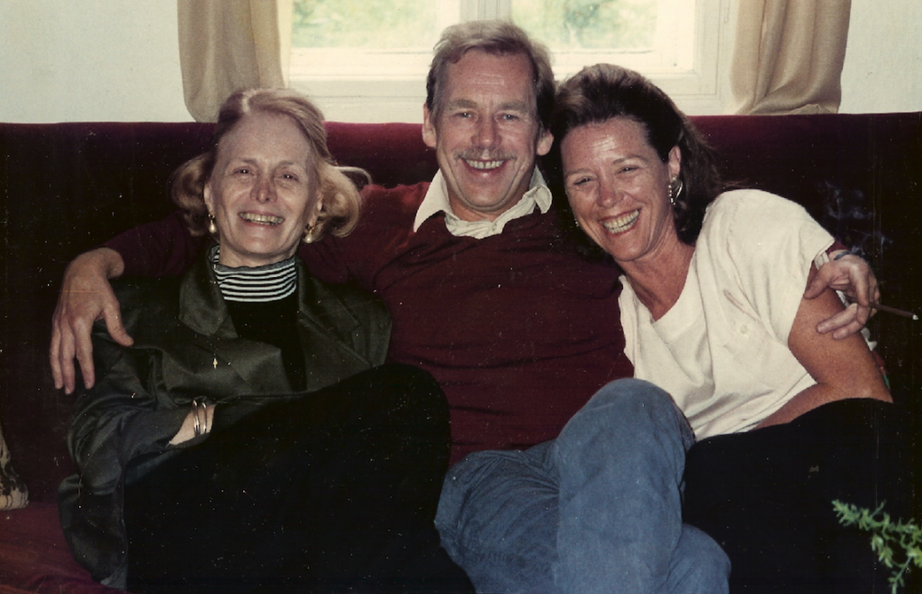 Wendy Luers with Polly Kraft and Vaclav Havel