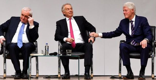 Bertie Ahern, Tony Blair and Bill Clinton